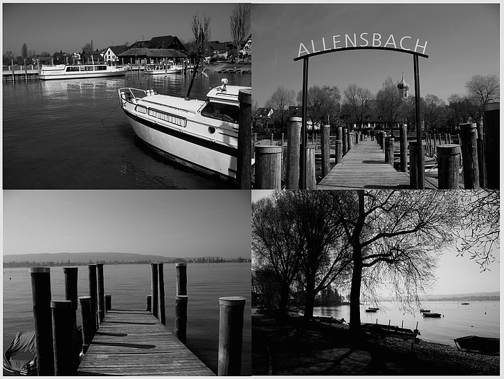 allensbach, Bodamské jazero, Nemecko, Port, Web, loď, topánka