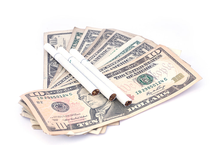 Geld, Rauchen, Banknoten, aufhören zu rauchen, sparen Sie Geld, Währung, Papier-Währung