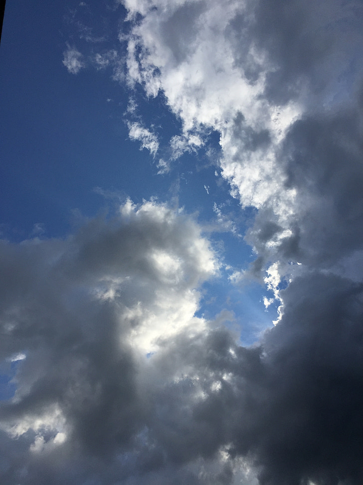 nebo, modro nebo, bel oblak