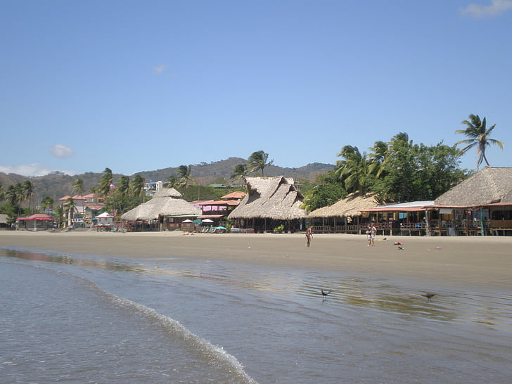 San juan del sur, Nicaragua, Dim, plage, vacances, été, océan