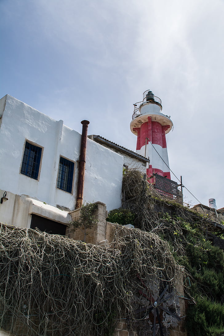 Lighthouse, gamle, havet, kyst, høj, gamle fyrtårn, belyste skilte