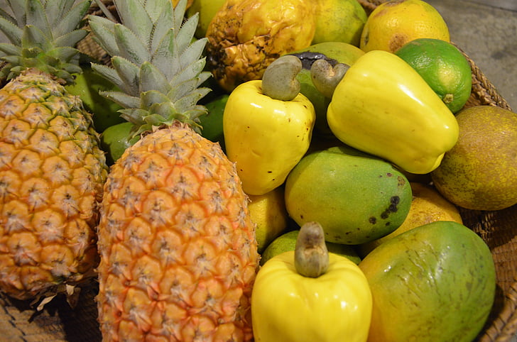 frukt, mat, ananas