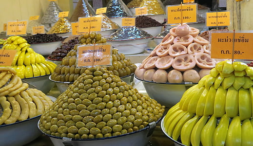 verdures asiàtiques, exhibició, oliva, arrel de Lotus