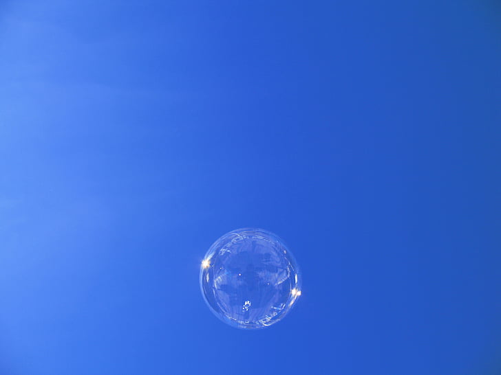 Bubble, cer, albastru