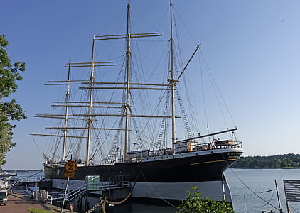 skipet, Pommern, fire master, seilfartøy