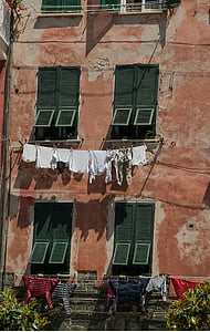 Taliansko, okenice, sušička, Práčovňa
