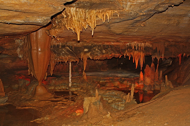 Cavern, Tennessee, Forbidden caverns, stalagmiter, stalaktiter, stalagmit, geologi