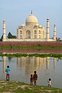 India, perjalanan, Agra, Istana, Taj mahal
