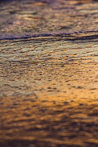 textura, agua, puesta de sol, mar, espuma de, naturaleza, Playa