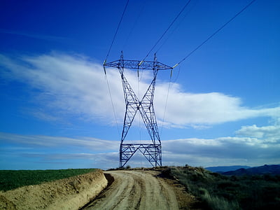 Torres, HV, elektricitet, ljus, energi, elektriska tower, leverans
