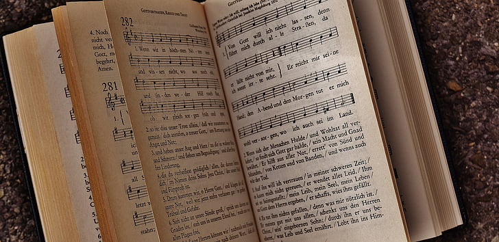 knjiga, Himneni, cerkev, glasom, knjiga strani, papir, Prebrskaj