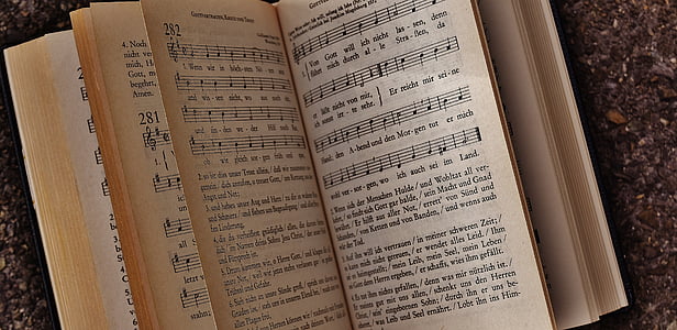 libro, Hymnal, Chiesa, tetto spiovente, pagine del libro, carta, Sfoglia