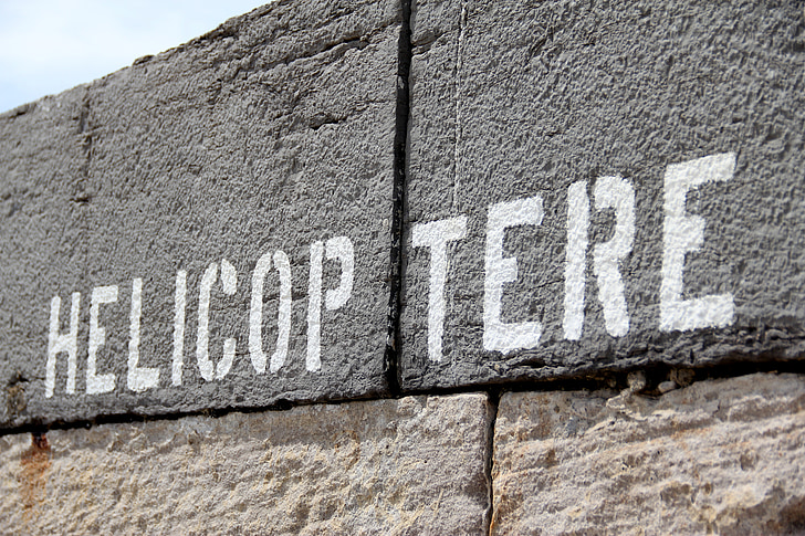 helicopter, wall, typography