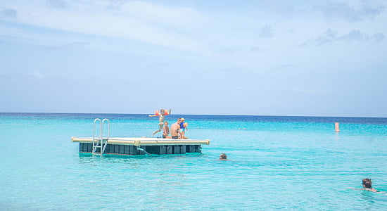 Curacao, zee, Oceaan, water, platform, natuur, zomer