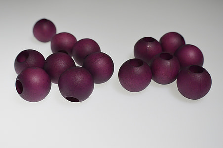 珠子, 球, 紫色, 木材, 背景, 食品, 水果