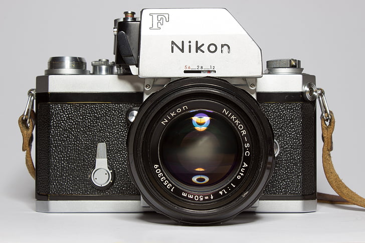 nikon, analog, camera, lens, photograph, retro, photography