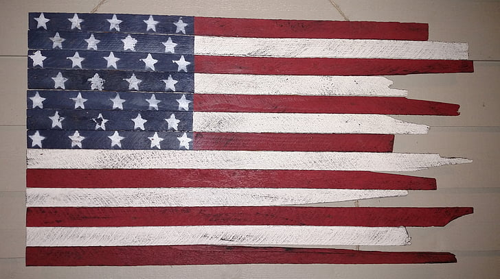 Amerikaanse vlag, starsandstripes, Dom, reclaimedwood, DIY