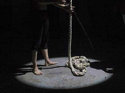 rope, person, performance, stage, trick, magician, illusion
