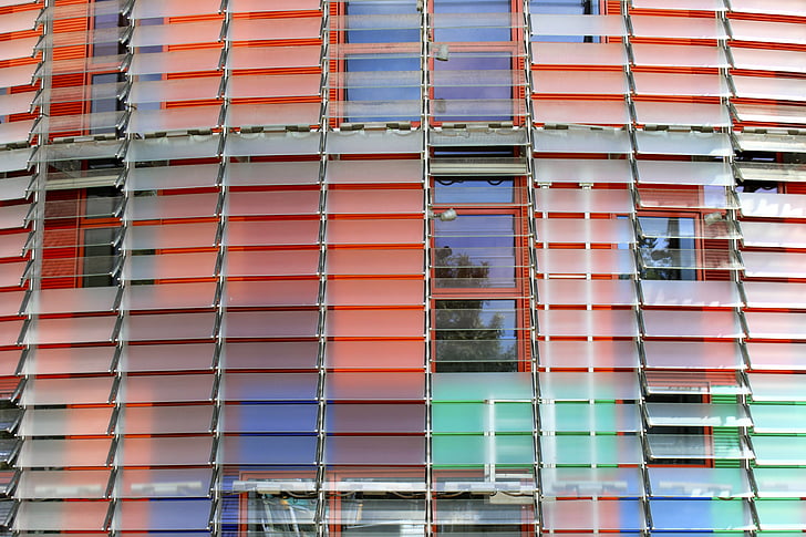 torre agbar, barcelona, spain, office building, architecture, front window, window