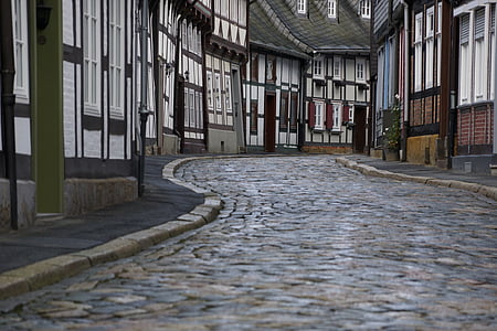 pietruite, Goslar, UNESCO, patrimoniu, vechi, cu traverse din lemn, Germania