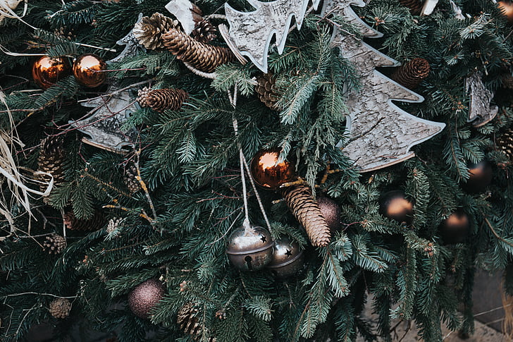 Коледа, дърво, топка, декор, Украшение, празник, сезон