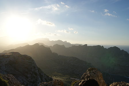 hory, krajina, Mallorca, s pm-221