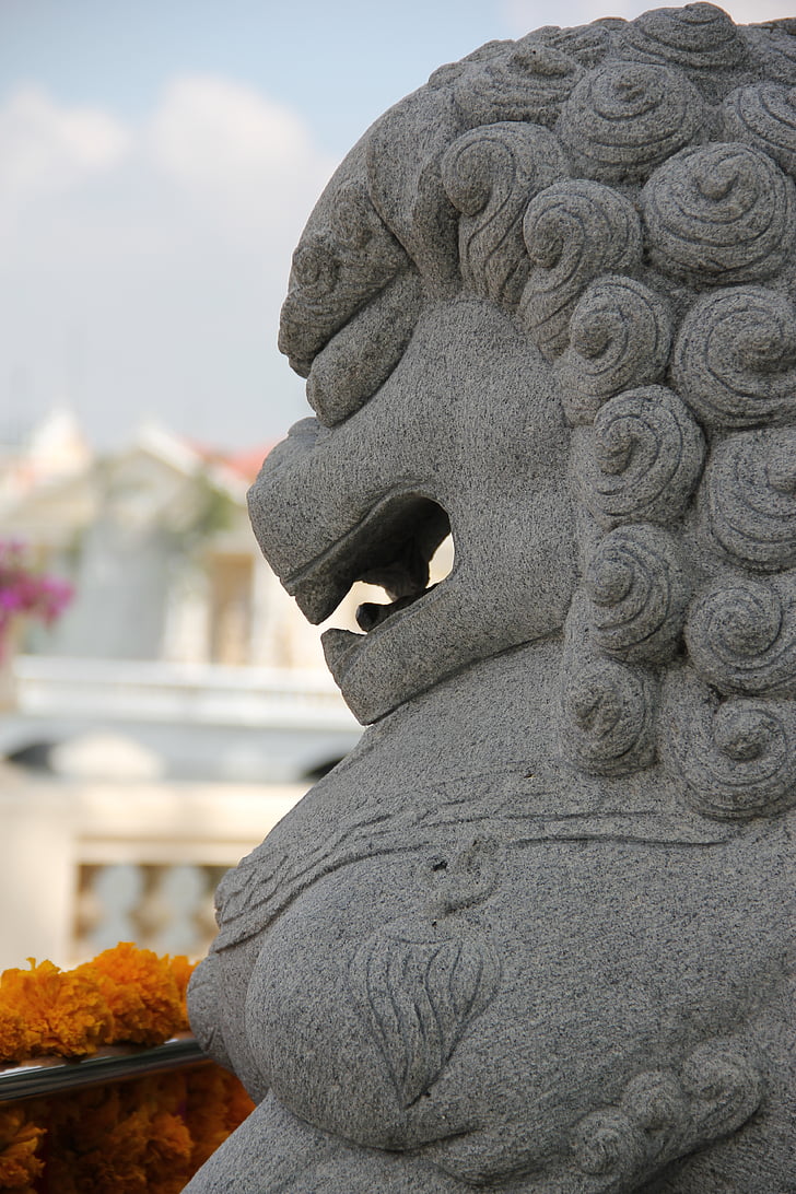 Thaïlande, Ayutthaya, Bang pa in, statue de, architecture, l’Asie, patrimoine