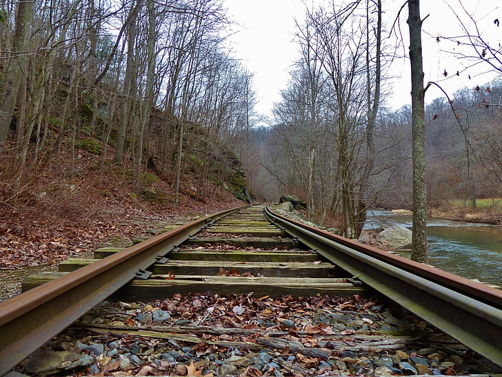 železniški, železniški, vlak, avto, polje, skladbe, Pennsylvania