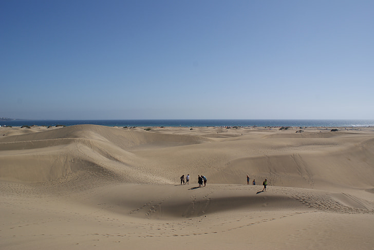 Desert, Sand, Dune, Beach, Sea
