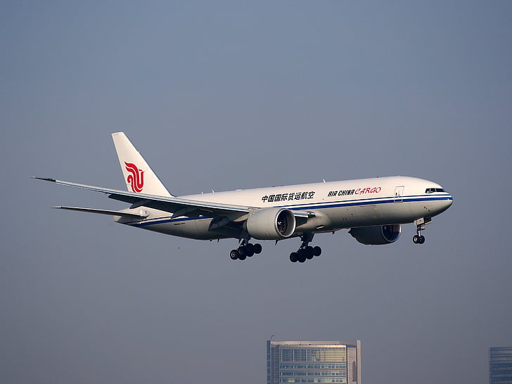 b-2095, Air china cargo, vliegtuigen, vliegtuig, landing, Luchthaven, vervoer