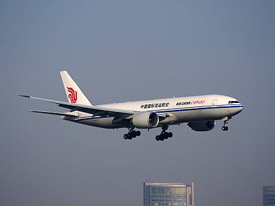 b-2095, Čína nákladná, lietadlá, lietadlo, pristátie, letisko, preprava