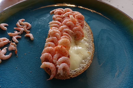 fjord shrimp, prawns, cooked, food, dining, seafood, danish shrimps