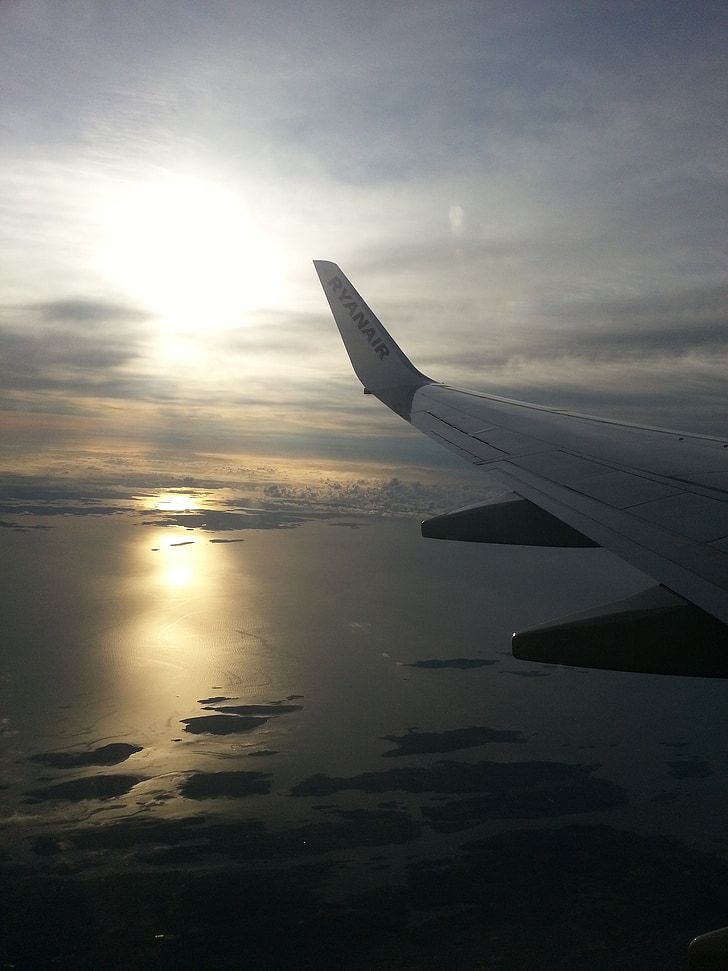 Ryanair, полет, летателни апарати, небе, равнина, пътуване, лети