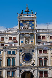 Venetië, klok, huis, het platform, beroemde markt, Europa, Italië