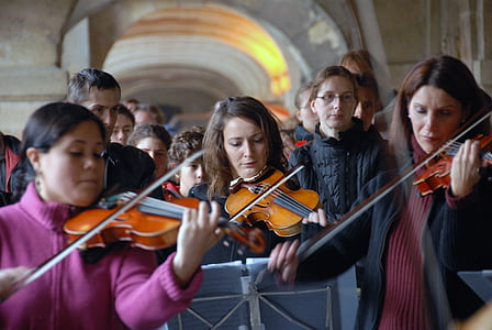 nhạc thính phòng, violin, Viola, nhạc cụ, thực hiện, diễn trước công chúng, kiến trúc Baroque
