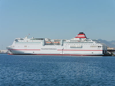 Carguero, ferry, mar, transporte, de la nave, envío, agua