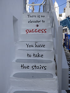 pa kāpnēm, iedvesmu, panākumi, Mykonos, Grieķija, motivācija, kāpt