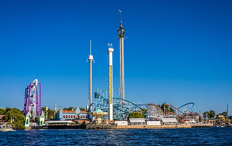 amusement park, Stockholm, Zweden, Europa, Zweeds, buiten, Gamla