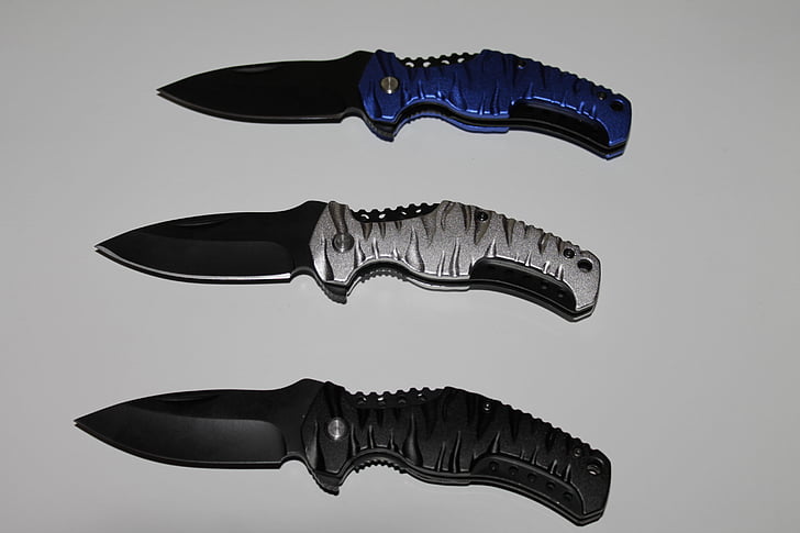 knife, sharp, pocket knife, metal, one handed knife