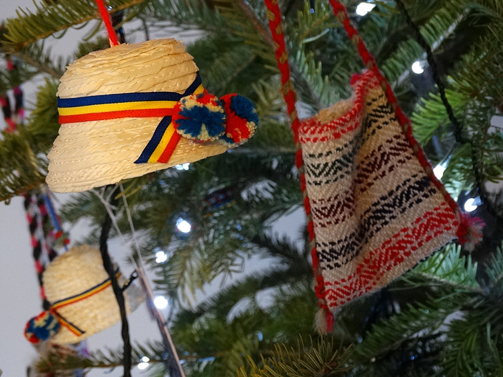 hats, maramures, christmas, ornaments, bag