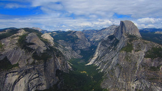 halv dome, Yosemite, Yosemite nasjonalpark, Glacier point, California