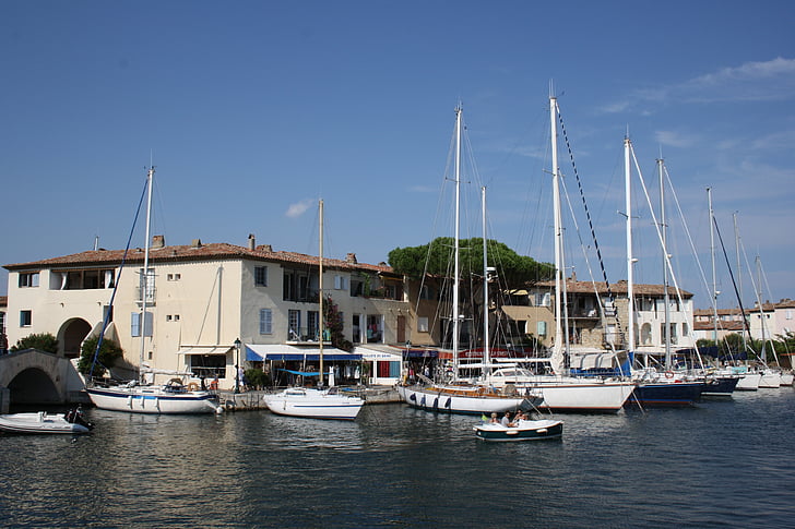 Zuid-Frankrijk, Port grimaud, poort, Marina, boten, schepen, water