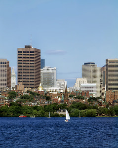 Boston, Massachusetts, pilsēta, pilsētās, pilsētas, siluets, cilvēki un kultūra
