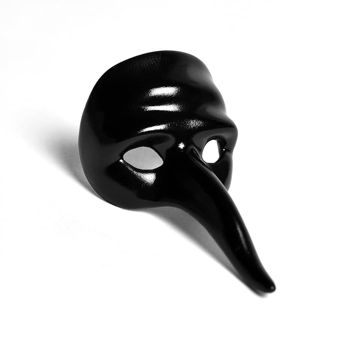 Scaramouche, maske, lidt shooter, Commedia dell'arte, italiensk, Italien, Venedig
