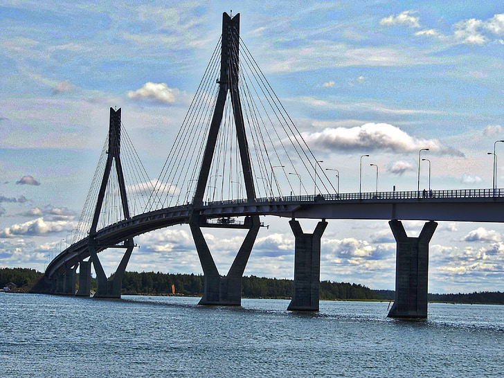 Vaasa, most, poletje