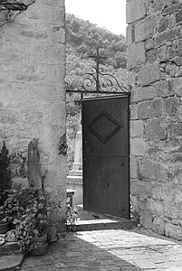 puerta, ex, medieval