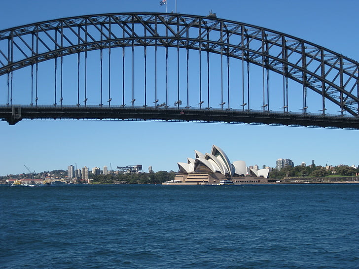 Bridge, Australien, Sydney skyline, hamnen