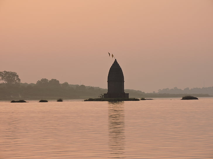 maheshwar, Temple, jõgi, vee, Landmark, usuliste