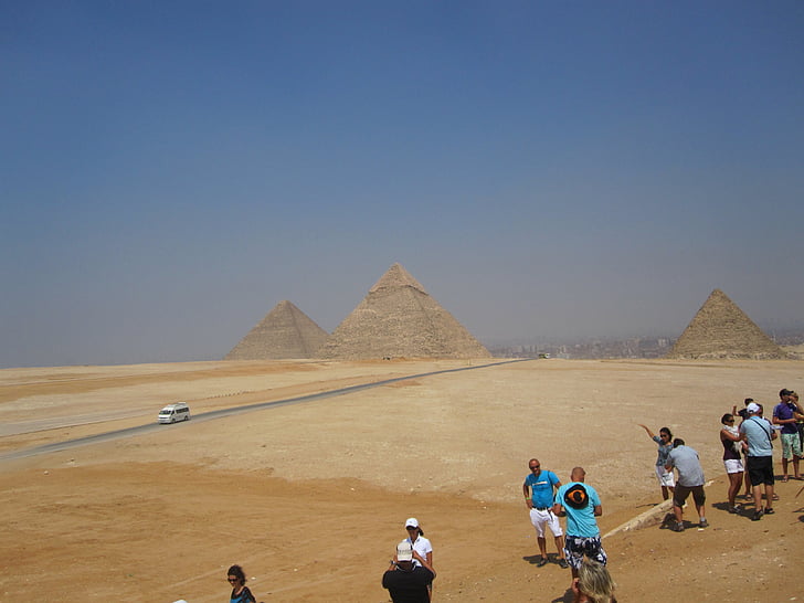 pyramids, egypt, desert