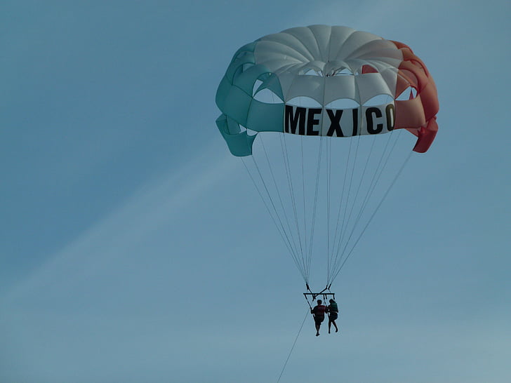 paragliding, holiday, leisure, sport, summer, mexico, float
